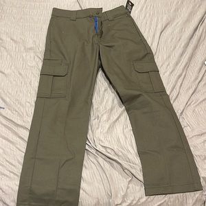 Olive green slim straight cargo dickies